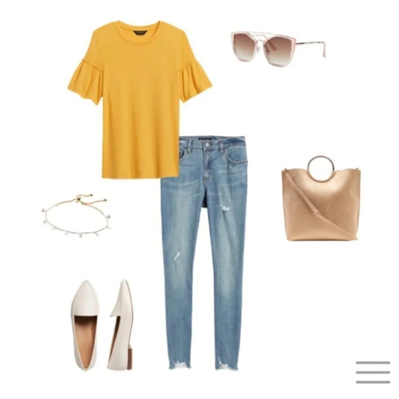 Banana Republic flutter sleeve sweater - Picture 5 of 8